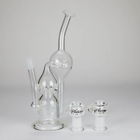 PINNACLE DISTRIBUTORS INC. Glass Rig Pure Glass | 12" Infinity Recycler - Flower and Dab Pure Glass | 12" Infinity Recycler - Flower and Dab