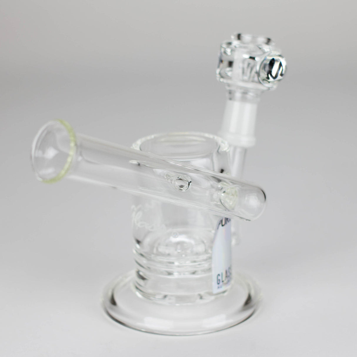 PINNACLE DISTRIBUTORS INC. Glass Rig Pure Glass | 5" Magma Ring Perc - Flower and Dab Pure Glass | 5" Magma Ring Perc - Flower and Dab