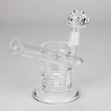 PINNACLE DISTRIBUTORS INC. Glass Rig Pure Glass | 5" Magma Ring Perc - Flower and Dab Pure Glass | 5" Magma Ring Perc - Flower and Dab