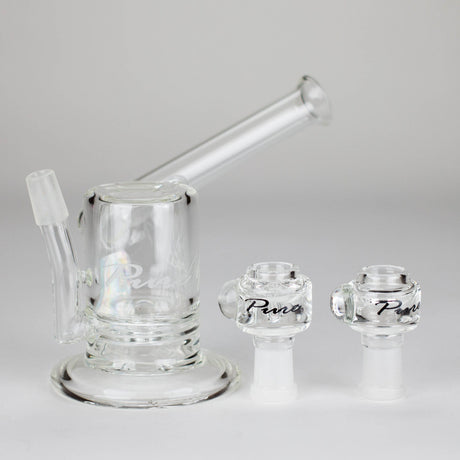 PINNACLE DISTRIBUTORS INC. Glass Rig Pure Glass | 5" Magma Ring Perc - Flower and Dab Pure Glass | 5" Magma Ring Perc - Flower and Dab