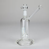 Pure Glass 6.5" Arrow Perc Flower & Dab Bubbler