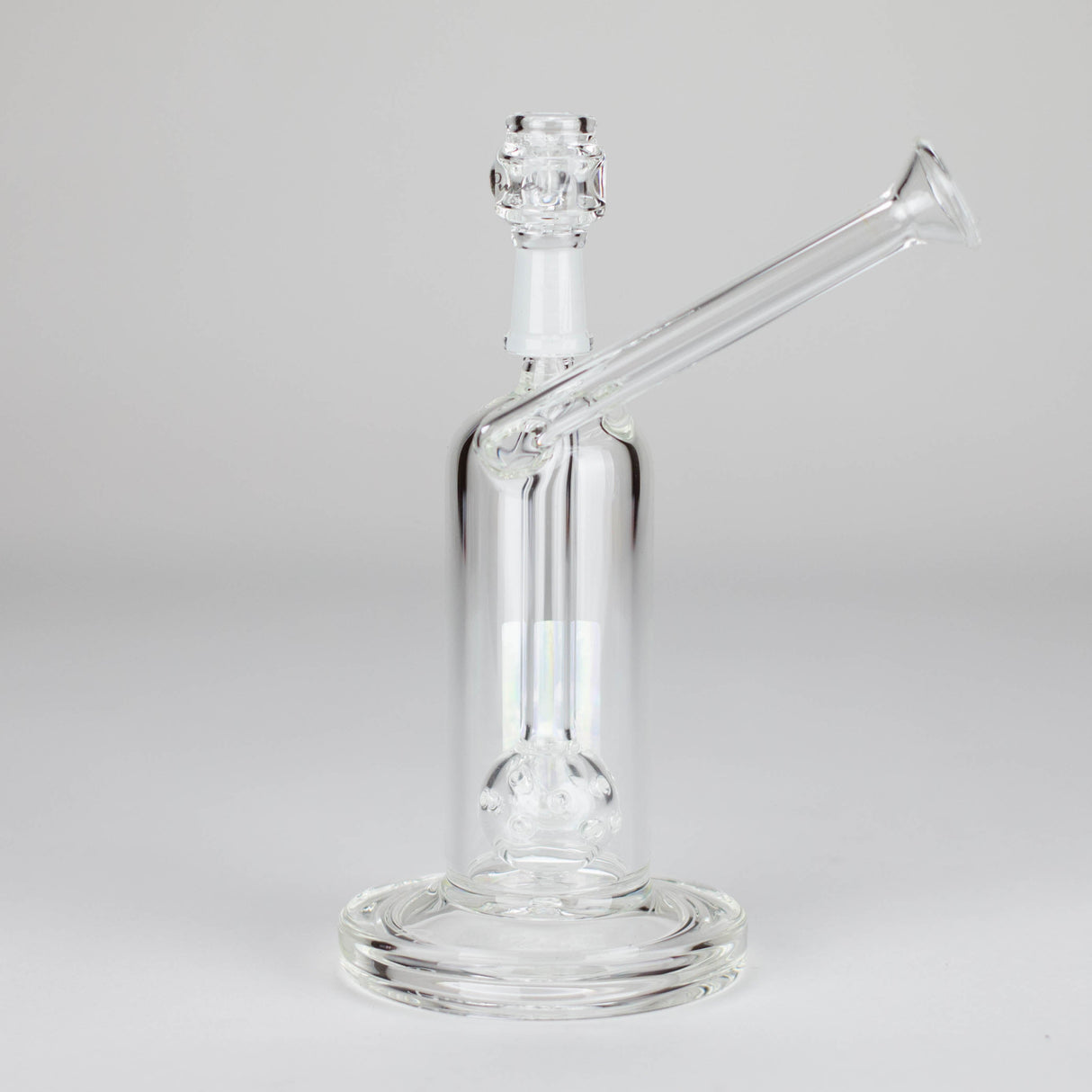 Pure Glass 6.5" Arrow Perc Flower & Dab Bubbler