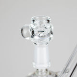 Pure Glass 6.5" Arrow Perc Flower & Dab Bubbler