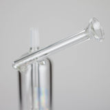 Pure Glass 6.5" Arrow Perc Flower & Dab Bubbler