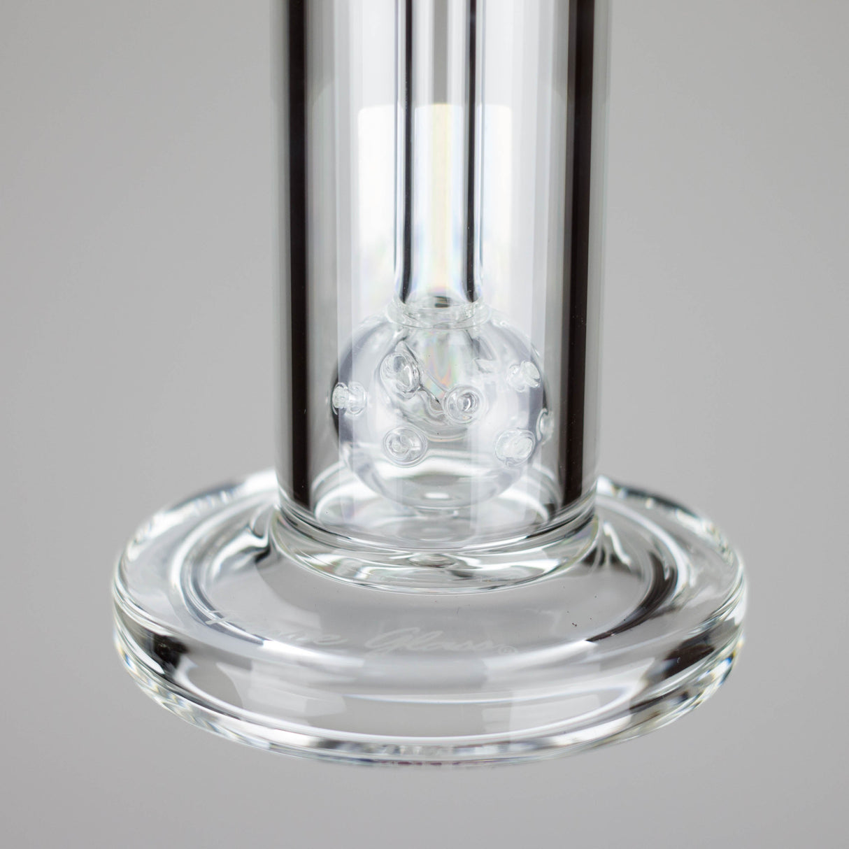 Pure Glass 6.5" Arrow Perc Flower & Dab Bubbler