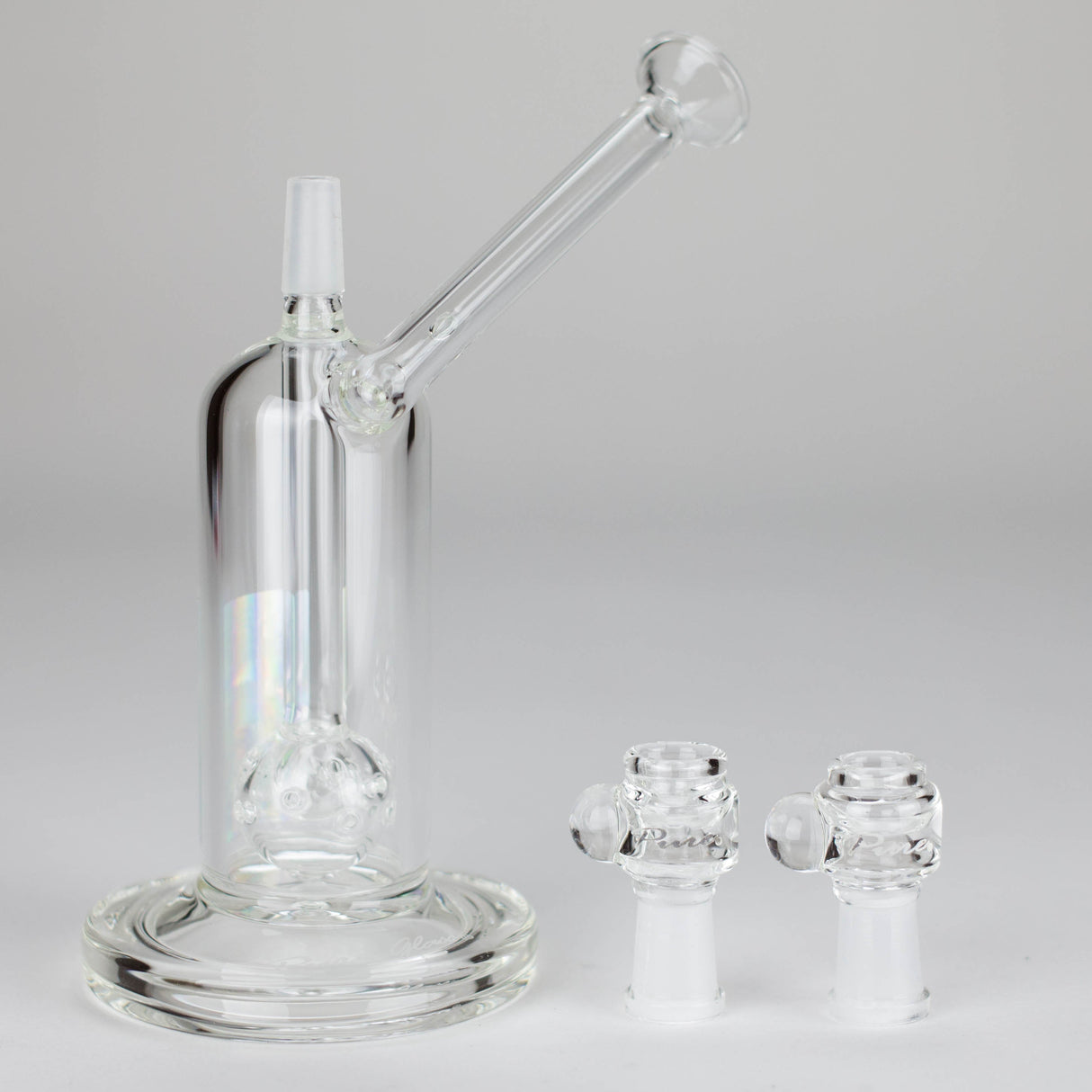 Pure Glass 6.5" Arrow Perc Flower & Dab Bubbler