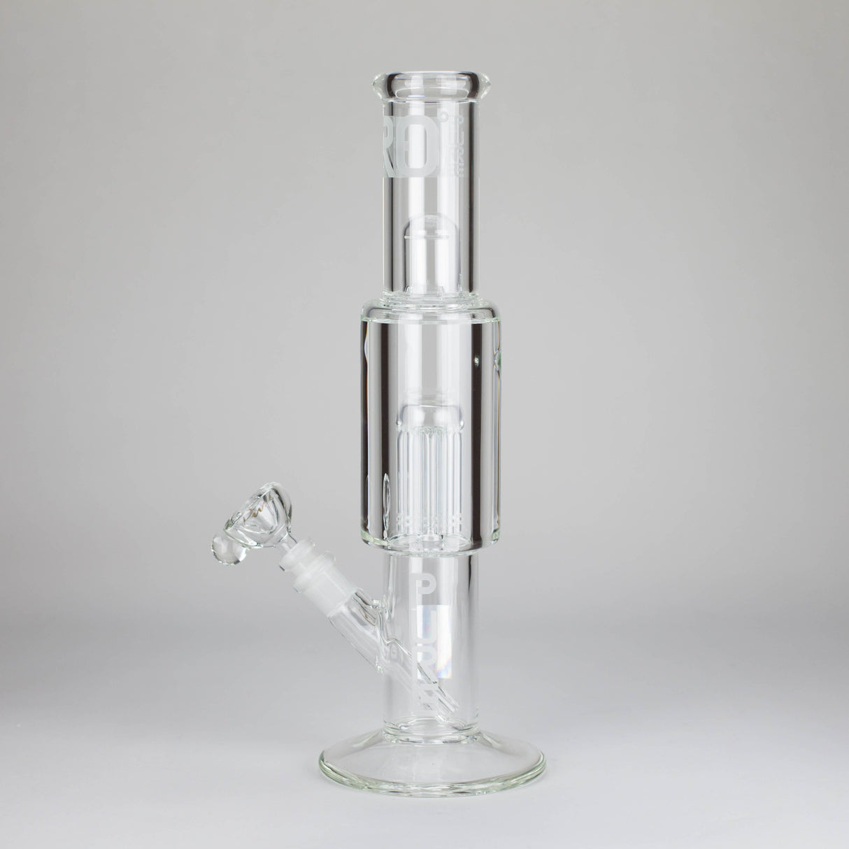 PINNACLE DISTRIBUTORS INC. Glass Bong Pure Glass | 15" Zero-T Freezable 8-Tree Pure Glass | 15" Zero-T Freezable 8-Tree