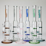 Ganjavibes | 11" Double Honeycomb Percolator Glass Bong