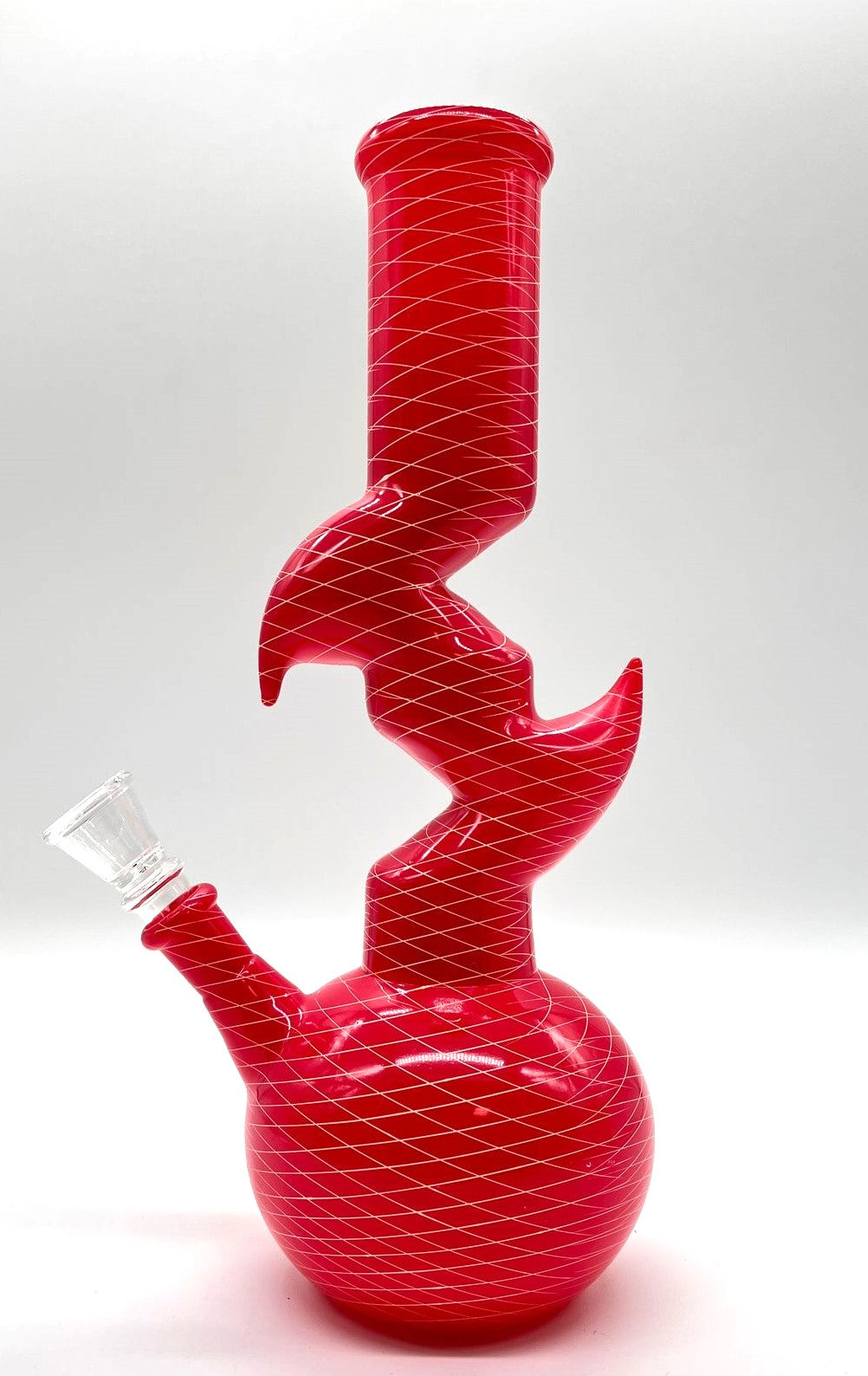 9.5" Zig-Zag Zong Glass Bong with 14 mm Bowl Stem