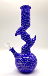 9.5" Zig-Zag Zong Glass Bong with 14 mm Bowl Stem