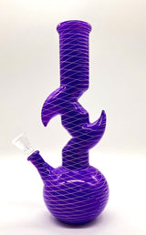 9.5" Zig-Zag Zong Glass Bong with 14 mm Bowl Stem