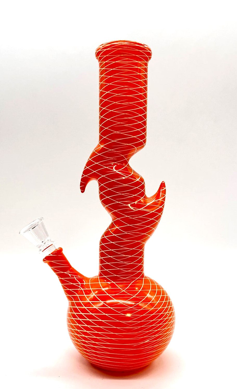 9.5" Zig-Zag Zong Glass Bong with 14 mm Bowl Stem