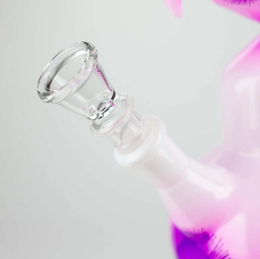 9.5" Flower Zong Glass Bong with 14 mm Bowl Stem