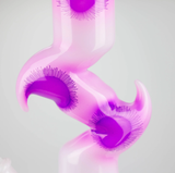 9.5" Flower Zong Glass Bong with 14 mm Bowl Stem