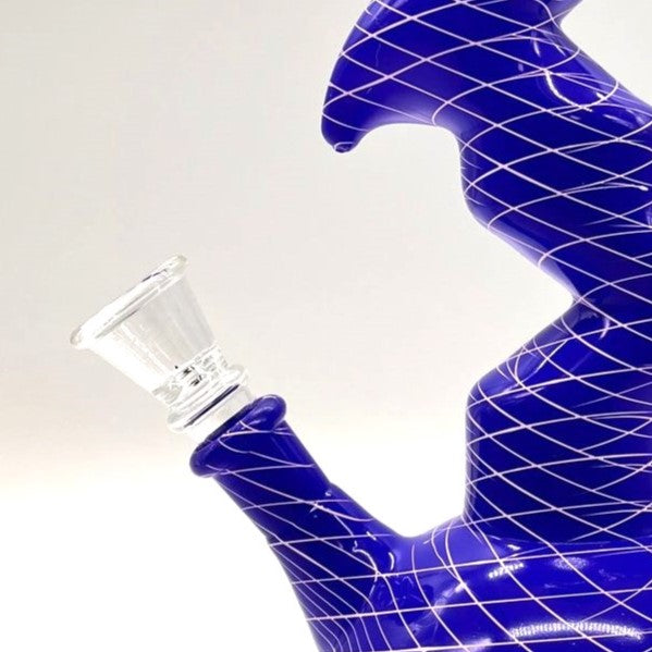 9.5" Zig-Zag Zong Glass Bong with 14 mm Bowl Stem