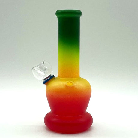 NIBO Distribution Glass Bong 6" Frosted Spiral-Cut Glass Bong 6" Frosted Spiral-Cut Glass Bong