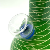 6" Frosted Spiral-Cut Glass Bong
