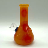 6" Frosted Spiral-Cut Glass Bong