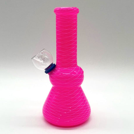 NIBO Distribution Glass Bong 6" Frosted Spiral-Cut Glass Bong 6" Frosted Spiral-Cut Glass Bong