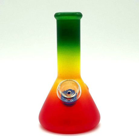 NIBO Distribution Glass Bong 6" Frosted Spiral-Cut Glass Bong 6" Frosted Spiral-Cut Glass Bong