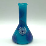 6" Frosted Spiral-Cut Glass Bong