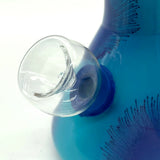6" Frosted Spiral-Cut Glass Bong