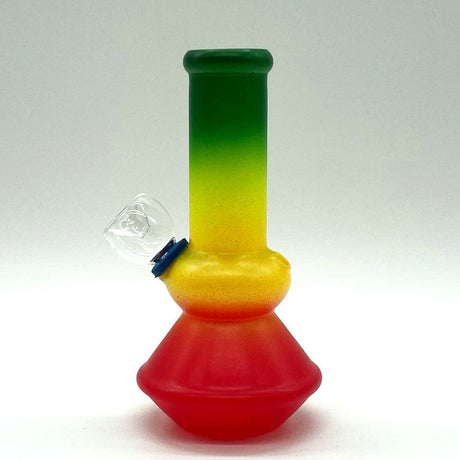 NIBO Distribution Glass Bong 6" Frosted Spiral-Cut Glass Bong 6" Frosted Spiral-Cut Glass Bong