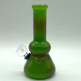 6" Frosted Spiral-Cut Glass Bong