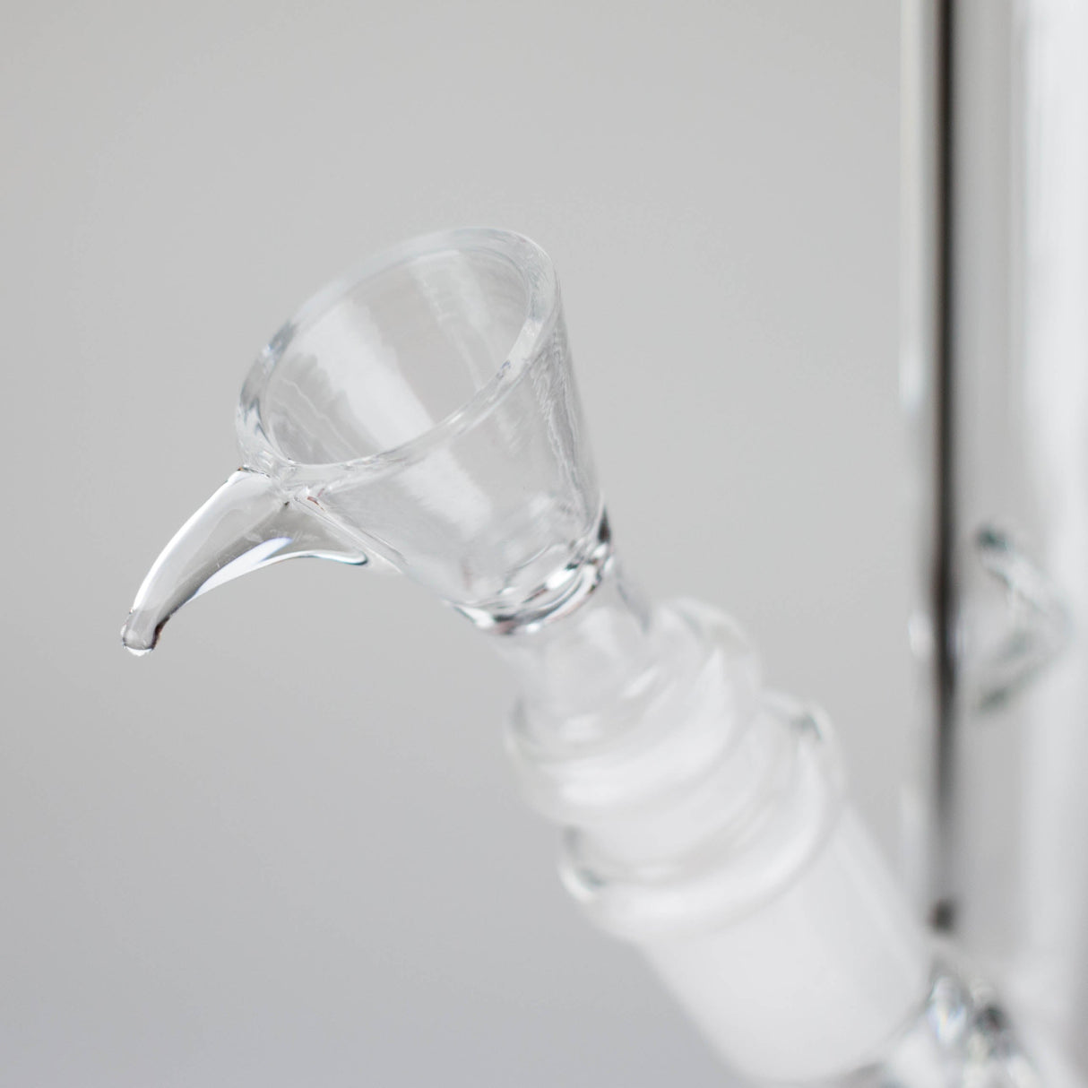 8" Straight Glass Bong with Diffused Downstem
