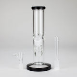 8" Straight Glass Bong with Diffused Downstem