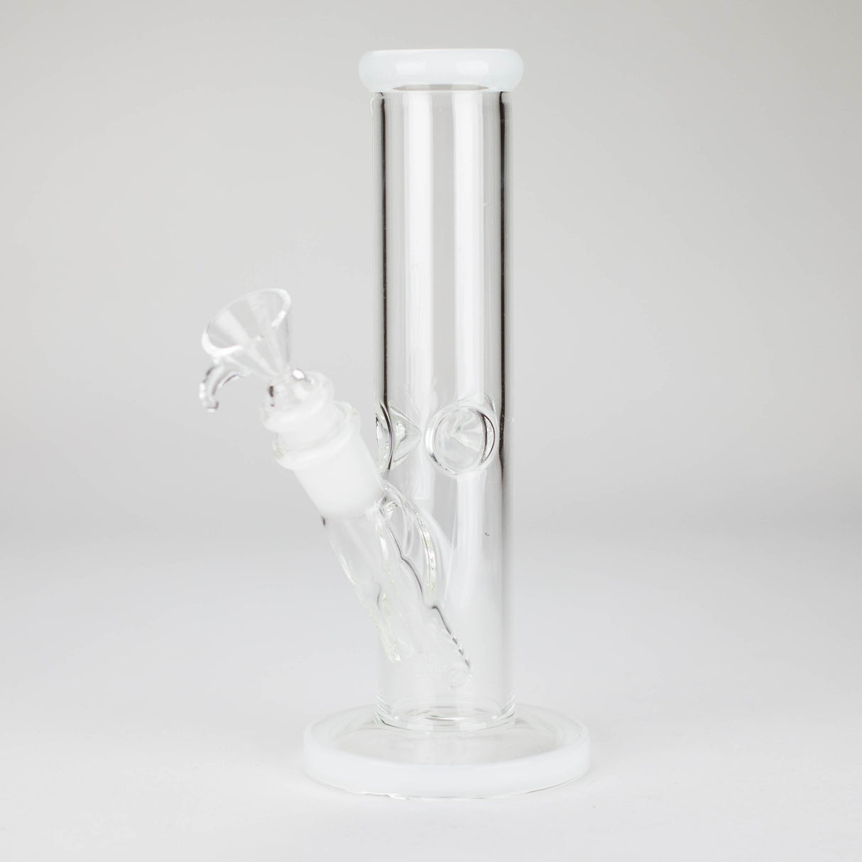 8" Straight Glass Bong with Diffused Downstem