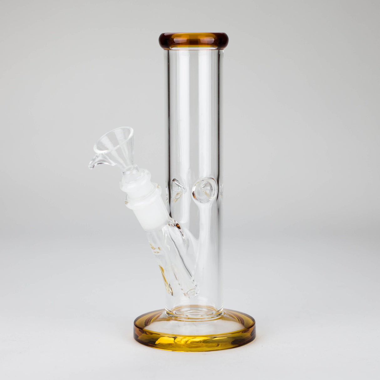 8" Straight Glass Bong with Diffused Downstem