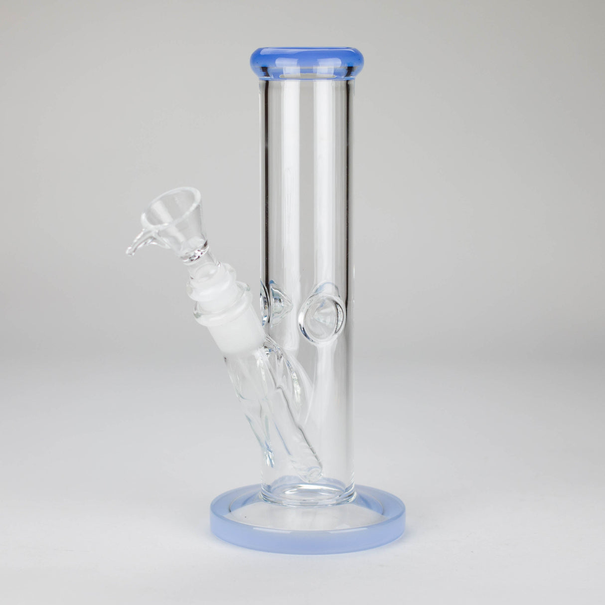 8" Straight Glass Bong with Diffused Downstem