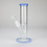 8" Straight Glass Bong with Diffused Downstem