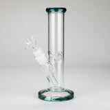8" Straight Glass Bong with Diffused Downstem
