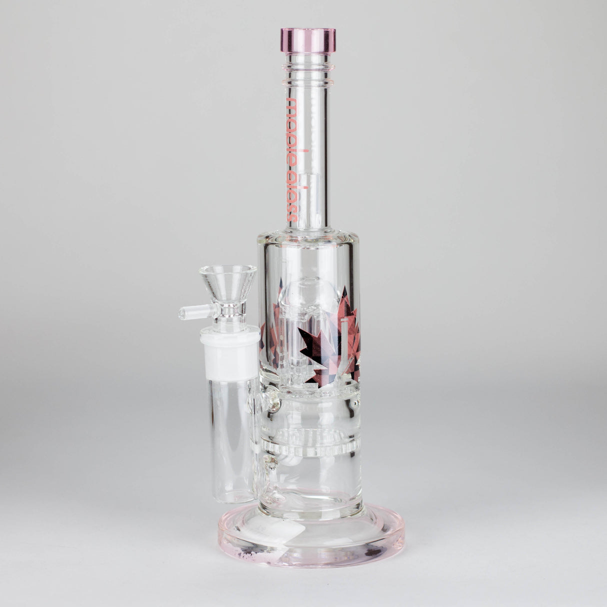 Maple Glass 12" Amber Perc Bong with Splash Guard