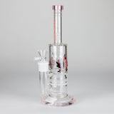 Maple Glass 12" Amber Perc Bong with Splash Guard