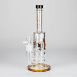 Maple Glass 12" Amber Perc Bong with Splash Guard