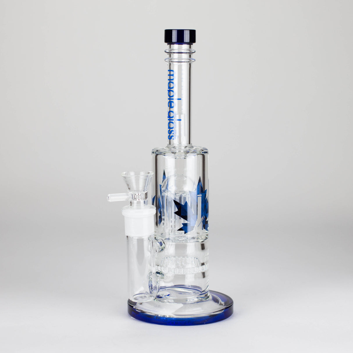 Maple Glass 12" Amber Perc Bong with Splash Guard