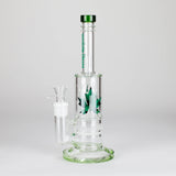 Maple Glass 12" Amber Perc Bong with Splash Guard