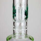 Maple Glass 12" Amber Perc Bong with Splash Guard