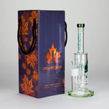 Maple Glass 12" Amber Perc Bong with Splash Guard