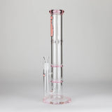 Maple Craft Inc Glass Bong Ganjavibes | Honeycomb 14 Inches Two Disk Percolator Glass Bong By Irie Vibes Series Ganjavibes | Honeycomb 14 Inches Two Disk Percolator Glass Bong By Irie Vibes Series