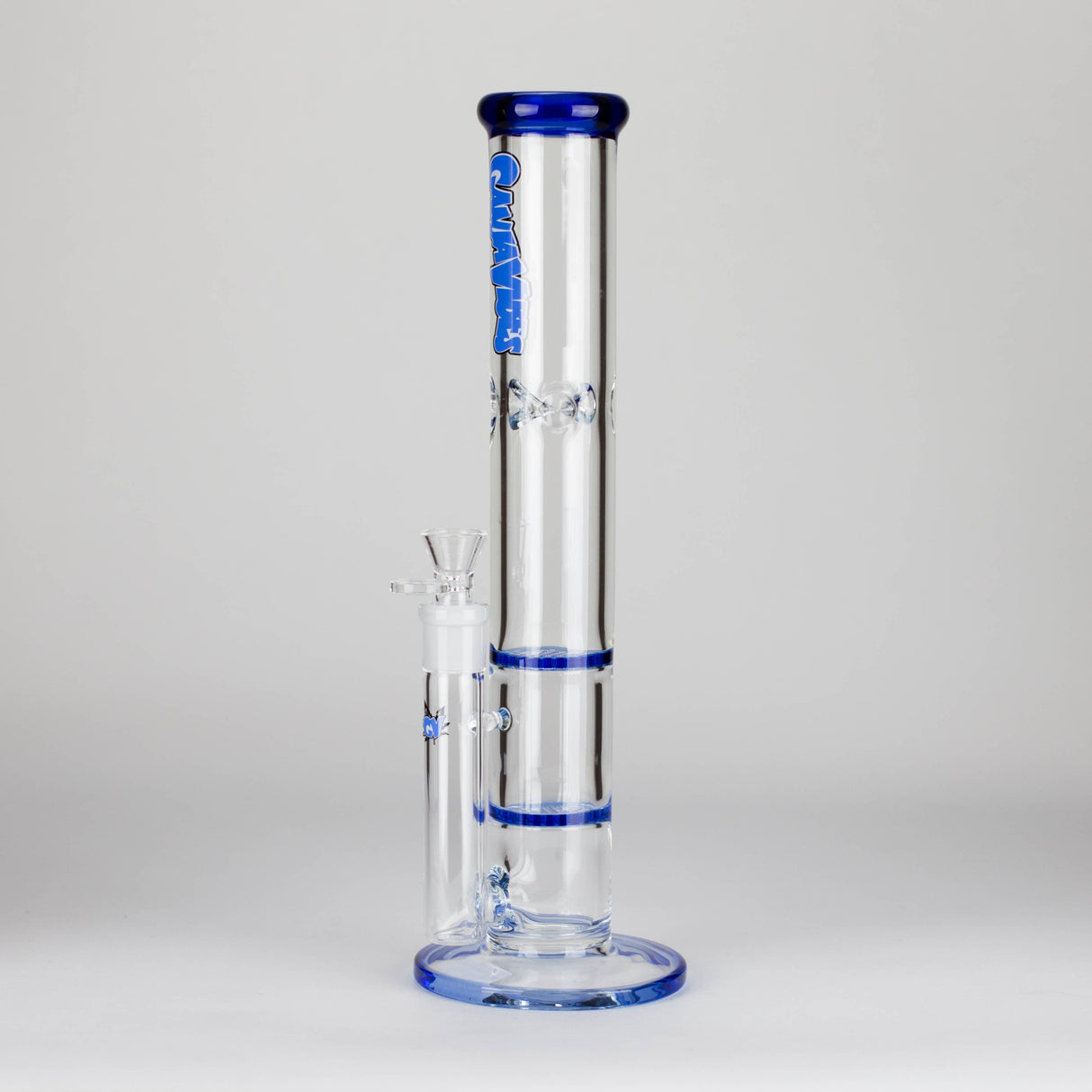 Maple Craft Inc Glass Bong Ganjavibes | Honeycomb 14 Inches Two Disk Percolator Glass Bong By Irie Vibes Series Ganjavibes | Honeycomb 14 Inches Two Disk Percolator Glass Bong By Irie Vibes Series