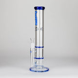 Maple Craft Inc Glass Bong Ganjavibes | Honeycomb 14 Inches Two Disk Percolator Glass Bong By Irie Vibes Series Ganjavibes | Honeycomb 14 Inches Two Disk Percolator Glass Bong By Irie Vibes Series