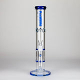 Maple Craft Inc Glass Bong Ganjavibes | Honeycomb 14 Inches Two Disk Percolator Glass Bong By Irie Vibes Series Ganjavibes | Honeycomb 14 Inches Two Disk Percolator Glass Bong By Irie Vibes Series