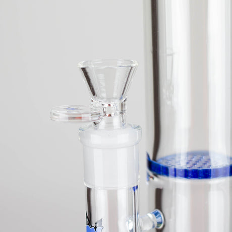 Maple Craft Inc Glass Bong Ganjavibes | Honeycomb 14 Inches Two Disk Percolator Glass Bong By Irie Vibes Series Ganjavibes | Honeycomb 14 Inches Two Disk Percolator Glass Bong By Irie Vibes Series