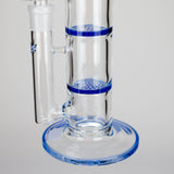Maple Craft Inc Glass Bong Ganjavibes | Honeycomb 14 Inches Two Disk Percolator Glass Bong By Irie Vibes Series Ganjavibes | Honeycomb 14 Inches Two Disk Percolator Glass Bong By Irie Vibes Series
