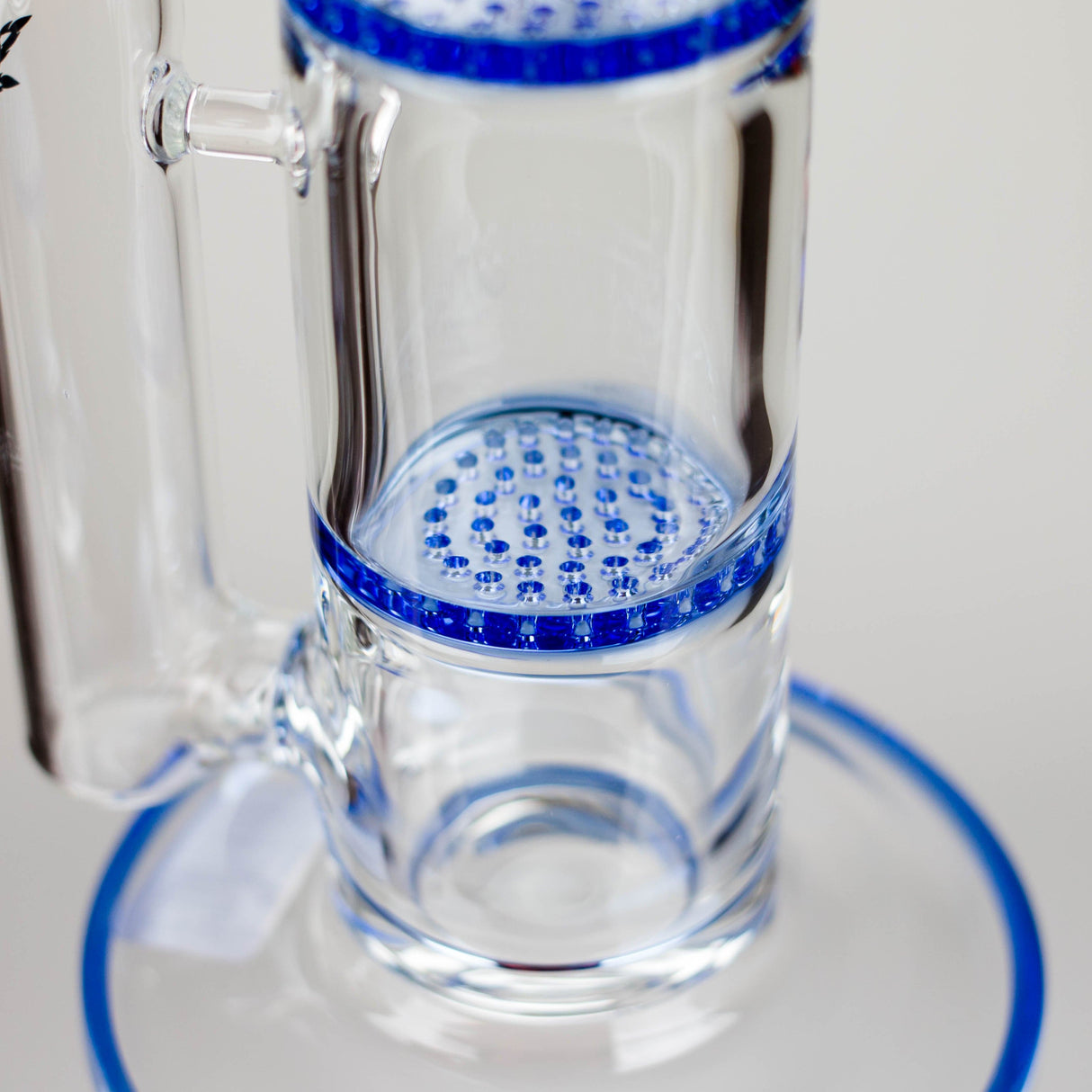 Maple Craft Inc Glass Bong Ganjavibes | Honeycomb 14 Inches Two Disk Percolator Glass Bong By Irie Vibes Series Ganjavibes | Honeycomb 14 Inches Two Disk Percolator Glass Bong By Irie Vibes Series