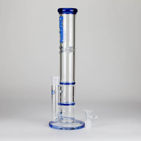 Maple Craft Inc Glass Bong Ganjavibes | Honeycomb 14 Inches Two Disk Percolator Glass Bong By Irie Vibes Series Ganjavibes | Honeycomb 14 Inches Two Disk Percolator Glass Bong By Irie Vibes Series